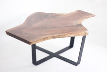 Wide Top Trapezoid Cross Base/Coffee Table/Solid Top