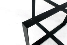 Wide Top Trapezoid Cross Base/Coffee Table/Solid Top