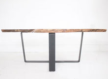 Wide Top Trapezoid Cross Base/Coffee Table/Solid Top